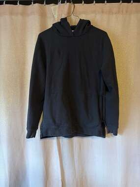 John Elliott Black Hooded Villain Side-Zip Hoodie